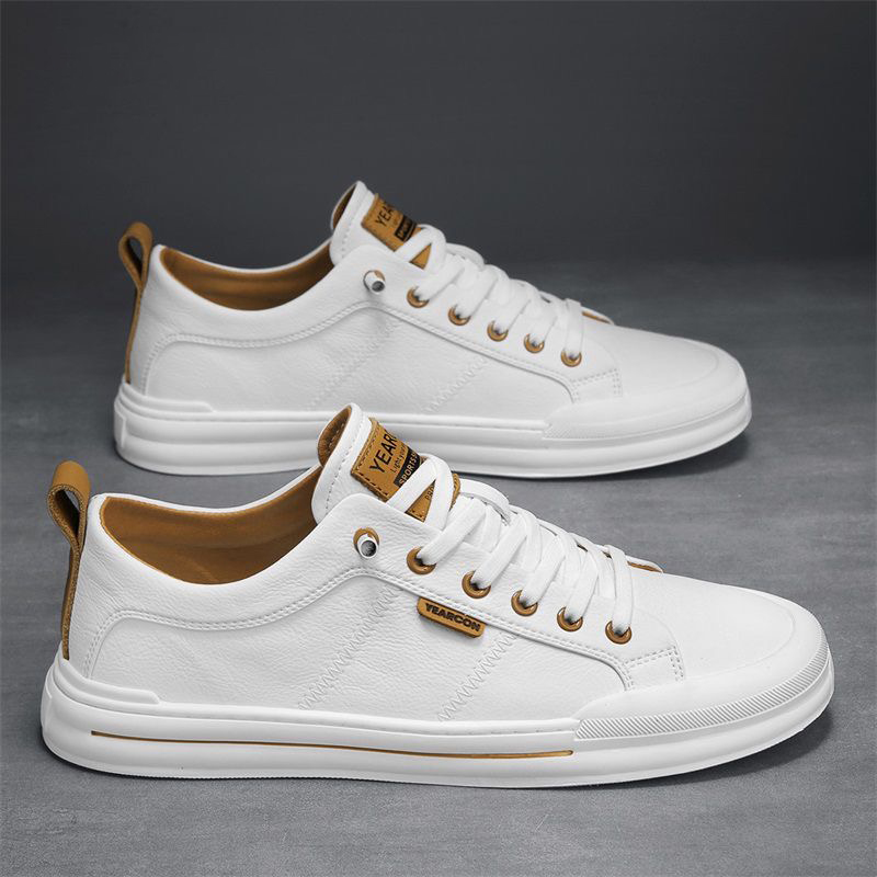 Men's Breathable White Stylish Casual Shoes
